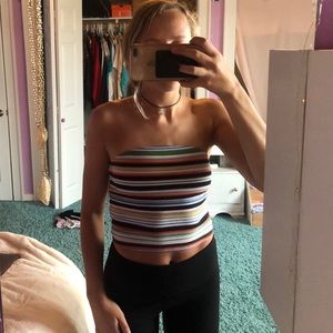 Urban outfitters striped tube top